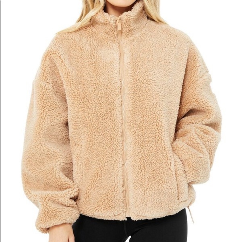 Alo yoga size small Sherpa zip up jacket